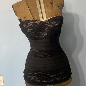 Black Lace As U Wish Mini Dress